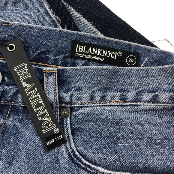NWT BLANKNYC Crop Girlfriend Jean - Picture 6 of 7
